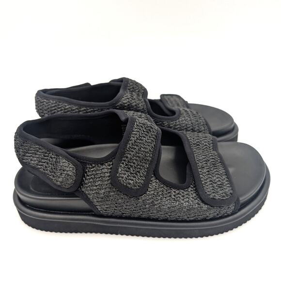 ABound Chance Platform Sandal Women's Hook & Loop Black Size US9.5M EU40 - Picture 4 of 13